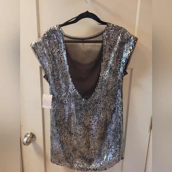 NWT Free People Sequin Cocktail Dress - Picture 4 of 8